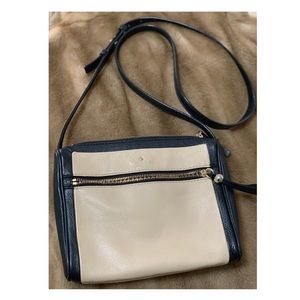 Kate Spade - black / tan two tone cross body.